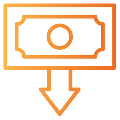 Sticker - Money Loss Icon