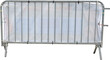 Isolated PNG cutout of a metallic street barrier on a transparent background, ideal for photobashing, matte-painting, concept art