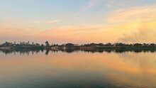Nile River Sunset In Aswan, Nile Cruise