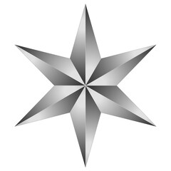 Wall Mural - PNG 3d star on a white background