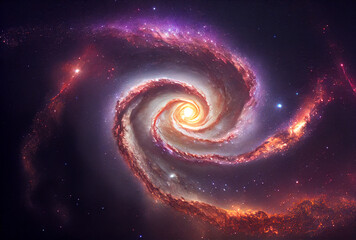 galaxy in space colorful cosmos