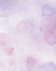 Leinwandbilder - Abstract art purple watercolor stains background on watercolor paper textured for design templates invitation card