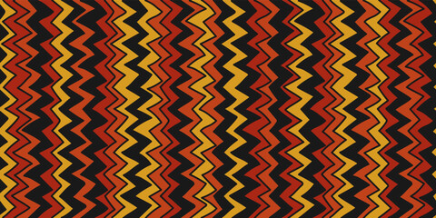 Aufkleber - Uneven zigzig of curved stripes. Vector print for interior and seamless backgrounds, wallpaper, fabric, decor.