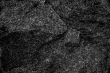 Texture Of Black White Granite Stone. Gray Stone Background With Copy Space For Design. Wide Banner. Site Title.