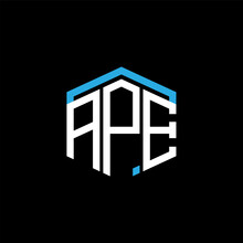 APE Letter Logo Abstract Creative Design. APE Unique Design	
