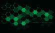 Abstract green dark grey technology connect concept geometric hexagons pattern with blank space on white background vector