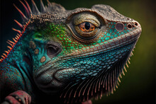 Portrait Of A Iguana