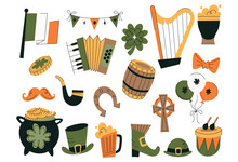 Hand Drawn St Patrick's Day Element Collection