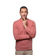 © agongallud - Concentrated young man making a gesture of distrust