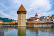 © Mislav - Scenic summer aerial panorama of the Old Town medieval architecture in Lucerne, Switzerland