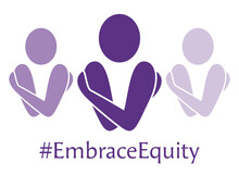 Embrace Equity Logo With Hashtag, For International Women's Day 2023
