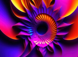 abstract flower, ai