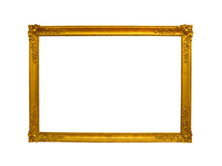 Decorative gold vintage frame for photo and painting