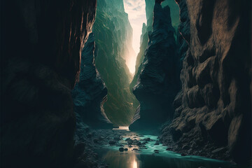 Poster - magic and backwater canyons AI