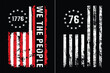 Vintage American Flag Patriotic Design