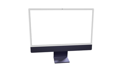 Wall Mural - Modern computer monitor with blank screen - modern