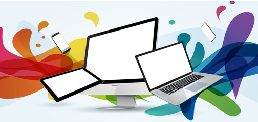 Wall Mural - mockup design