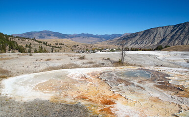 Wall Mural - Mammoth hot springs