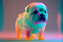 Bulldog Puppy With With Bubble