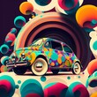 Abstract Fiat 500 (AI)
