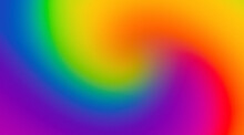 Rainbow Color Gradient Background, Vibrant Rainbow Colours Swirl For Poster Cover Web Header Design