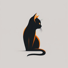 Logo icon of a kitten