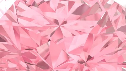 Poster - Realistic diamond texture close up, Design wallpaper. 3D rendering