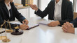 © snowing12 - Legal and justice concept, Lawyer team is meeting to discussing contract and agreement of business