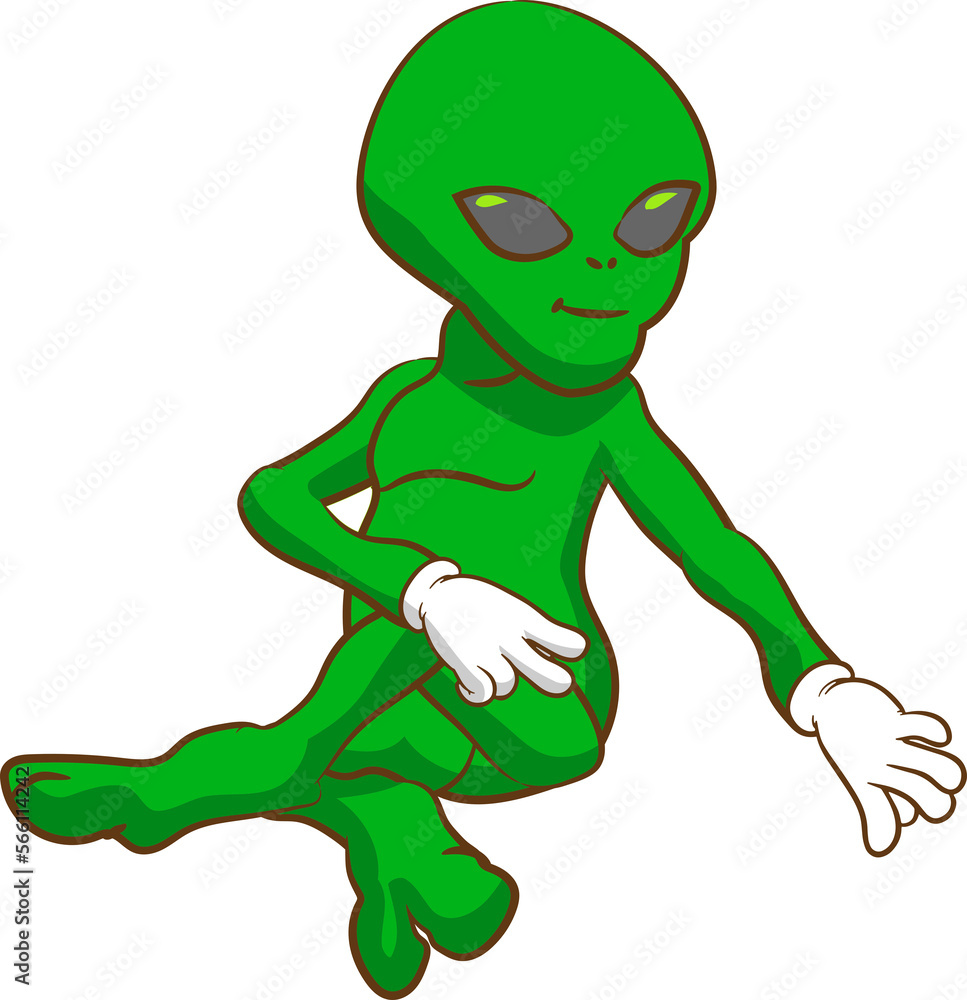 Alien png graphic clipart design Stock Illustration | Adobe Stock
