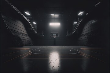 digital illustration about basketball and sports. generative ai.