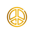 peace gradient icon
