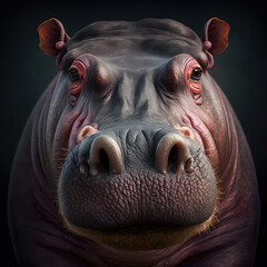 hippopotamus in the sun