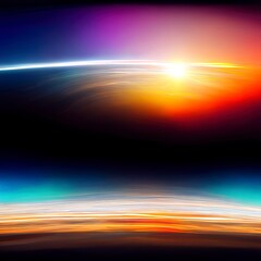 Wall Mural - Light, sunset, bright with Generative AI