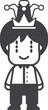 © toonsteb - clown or joker character illustration in minimal style