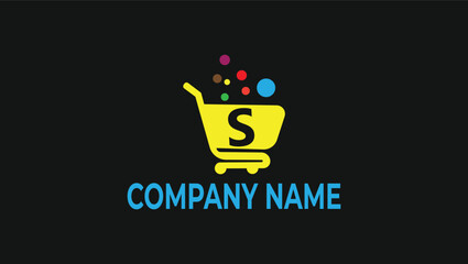 Letter S Shopping Market Logo Template