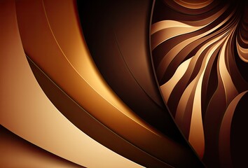 Poster - A gradient of rich brown, chocolate, and tan creates a warm background, generative ai	