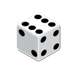 game dice casino gambling isolated	
