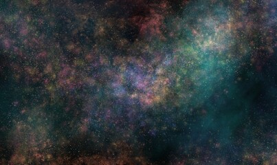 Wall Mural - space background with realistic nebula and shining stars. realistic starry night. magic color galaxy