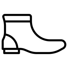 Canvas Print - work boots icon