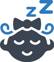 Poster - Baby sleeping icon