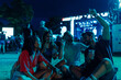 © bernardbodo - Young concert goers chilling out on lawn