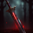 © Rudsaphon - Fantasy Red Sword,Fantasy Weapons.Generative Ai