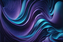 Abstract Background With Blue And Purple Lines. Generative AI.