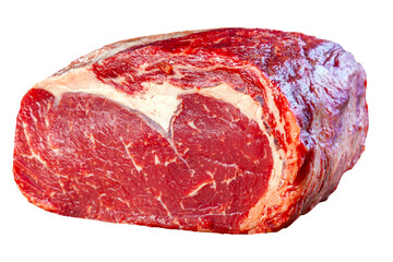 Canvas Print - Red Raw Steak Sirloin against, contra filé