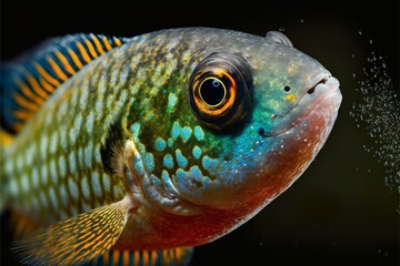 close up of a beautiful fish