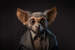 © ADDICTIVE STOCK - AI generated image of businessman with bat mask