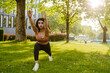 © Drobot Dean - Young middle eastern woman doing exercise during yoga practice