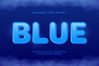 © OreNyee - decorative blue editable text effect vector design