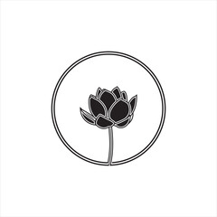 Wall Mural - Flower Logo Design Vector Template