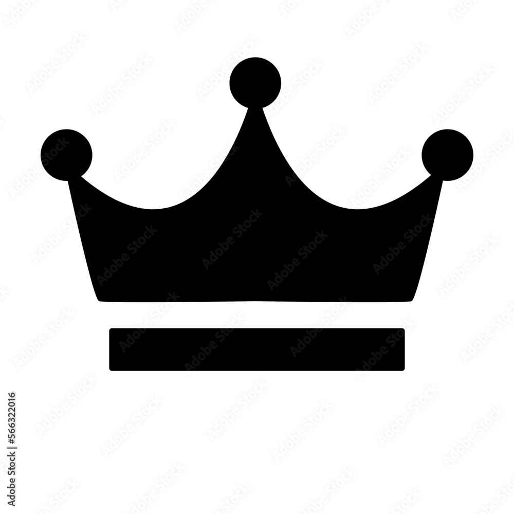 crown icon simple vector illustration Stock Vector | Adobe Stock
